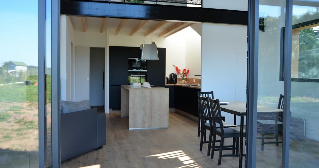 Séjour maison à ossature bois